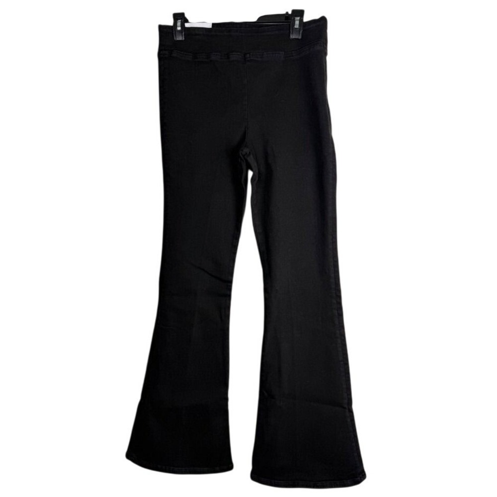 FRAME Le Jetset Coated Flare Jeans High Rise Sheen Noir Black Luxury NWT Size 2